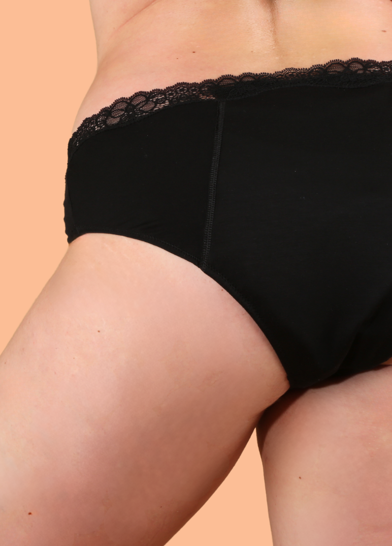 Diani-Black: la p'tite culotte menstruelle noire